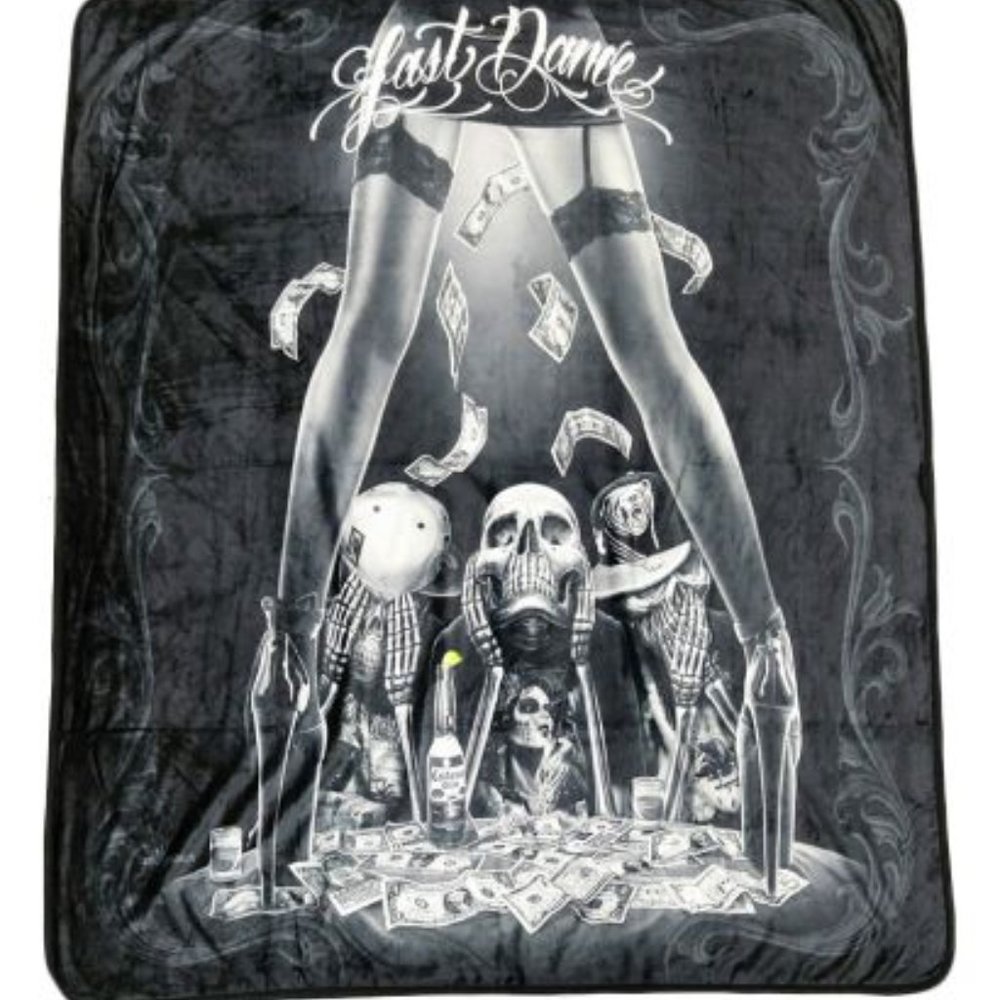 Last dance Sherpa throw blanket NWT by DGA